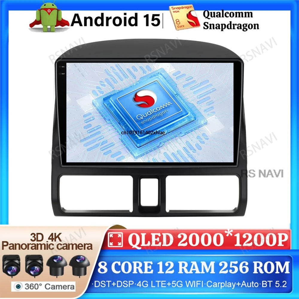 

Android 15 Car Radio For Honda CR-V 3 RE CRV 2007-2011 AUTO 5G WIFI Qualcomm Viedo Player Multimedia Navigation GPS 4G LTE 2 DIN