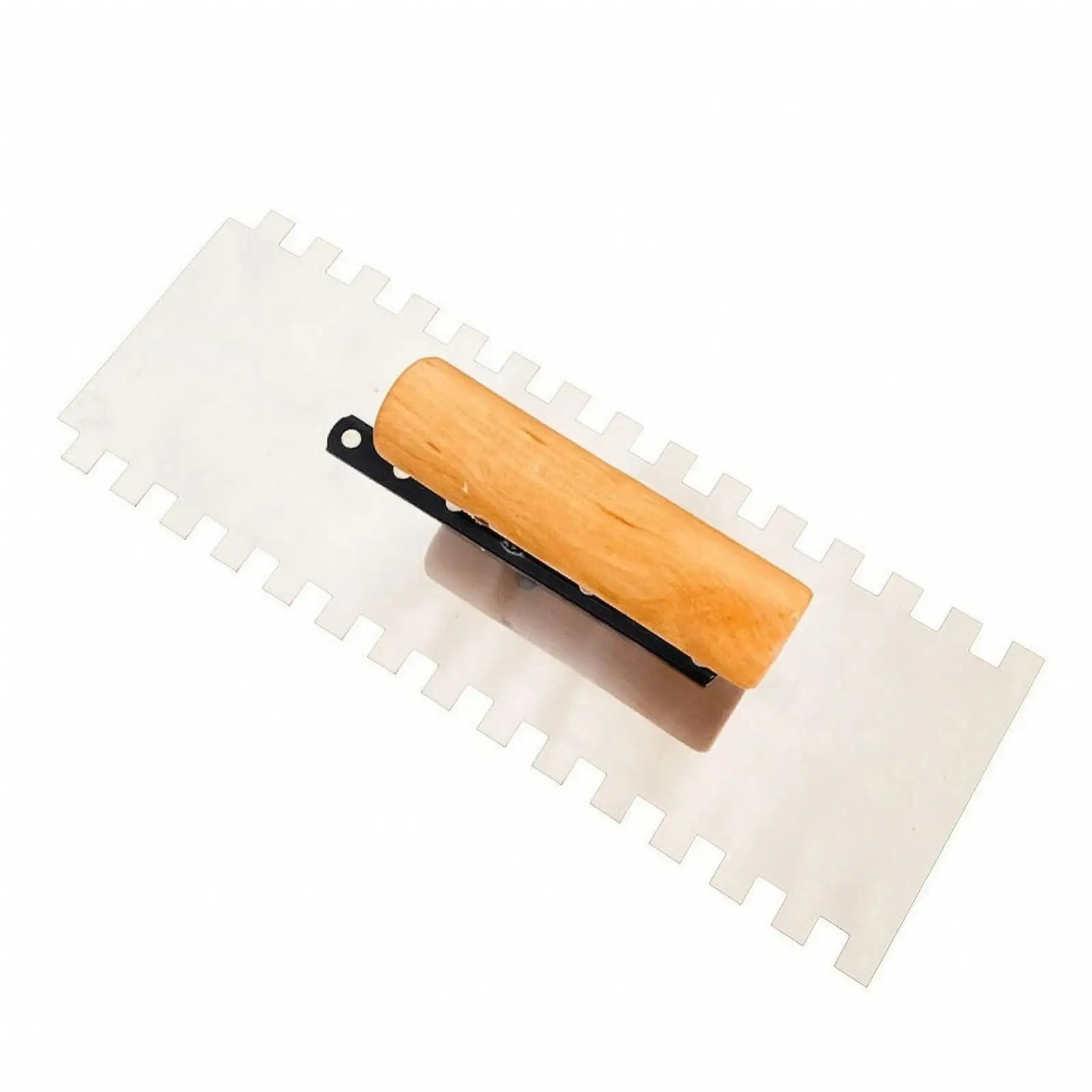 Multi Purpose Notched Trowel Stainless Steel 0.9mm Thick for Tile Setting Wall Floor Plastering Work