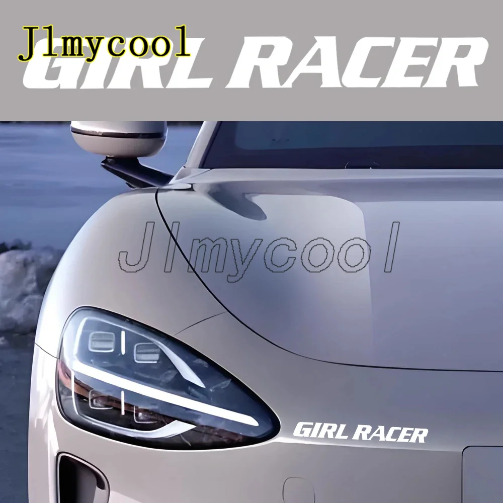 

Наклейки для мотоциклов GIRL RACER, украшение на окно автомобиля, бампер, передний обтекатель мотоцикла, топливный бак, боковые обтекатели, виниловые наклейки на шлем