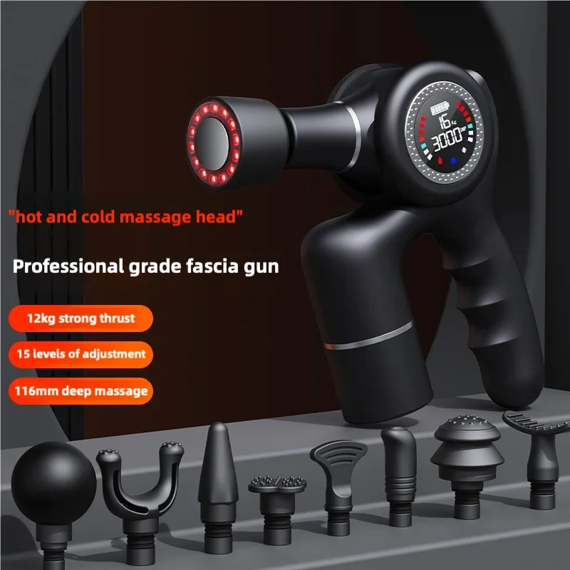 Multihead Fascia GunMuscle Relaxation MassagerMen's Multifunctional Fascia Gun for Girls