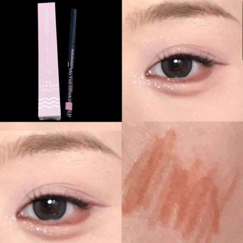 HERORANGE Matita gel per eyeliner Penna per eyeliner opaca ultrafine impermeabile a lunga durata Cosmetici per il trucco degli occhi facili da indossare