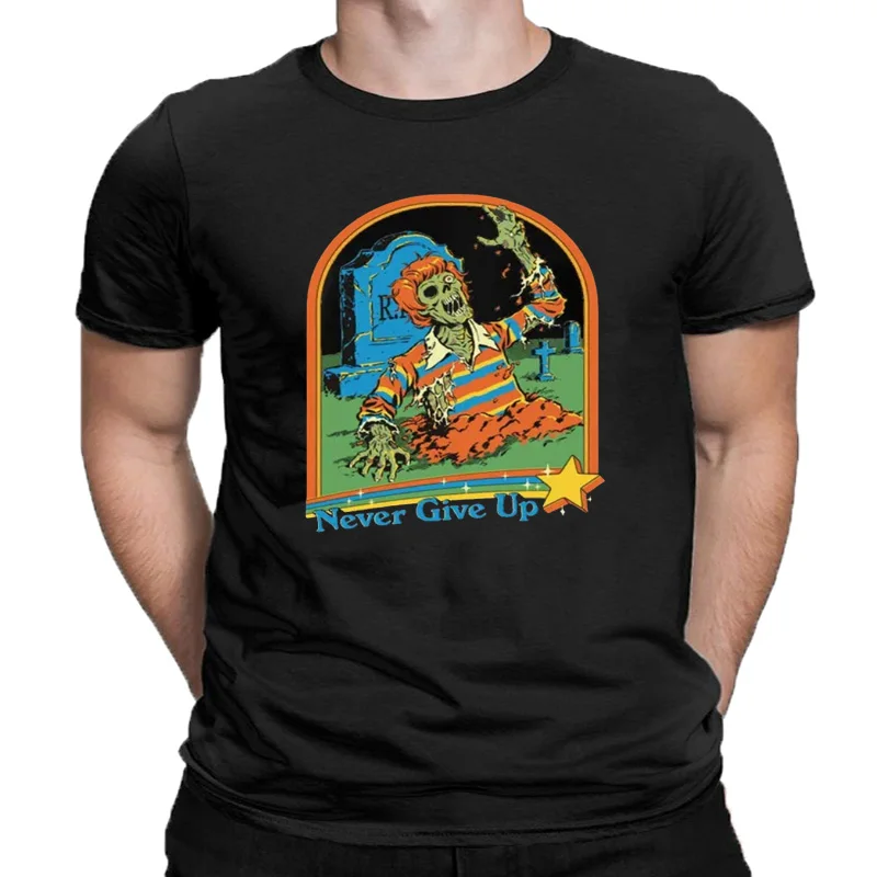 Camiseta 100% coton pour hommes et femmes, série de bandes dessinées dhorreur, vêtements uniques et créatifs, dessin ani
