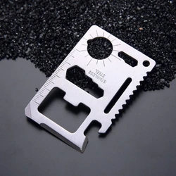 Multi Tools Pocket Outdoor Hiking Camping Edc Tool Multi-function Bottle Opener Credit Card Holder Wallets Emergency Surival Kit