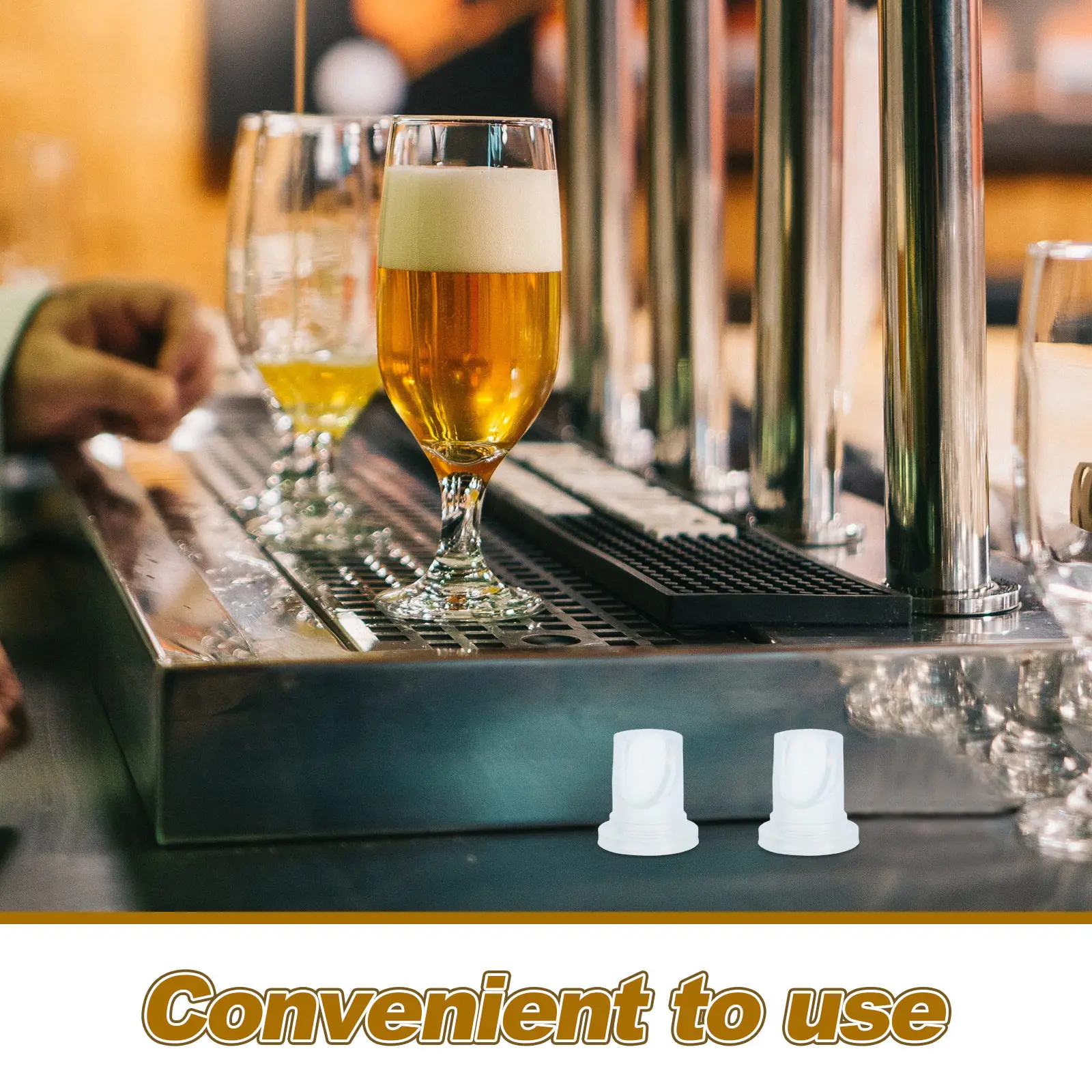 2Pcs Duckbill Valve Beer Keg Coupler Check Valve Replacement Leakproof for Draft Beer Dispenser Plate-Type Well-Type Keg System