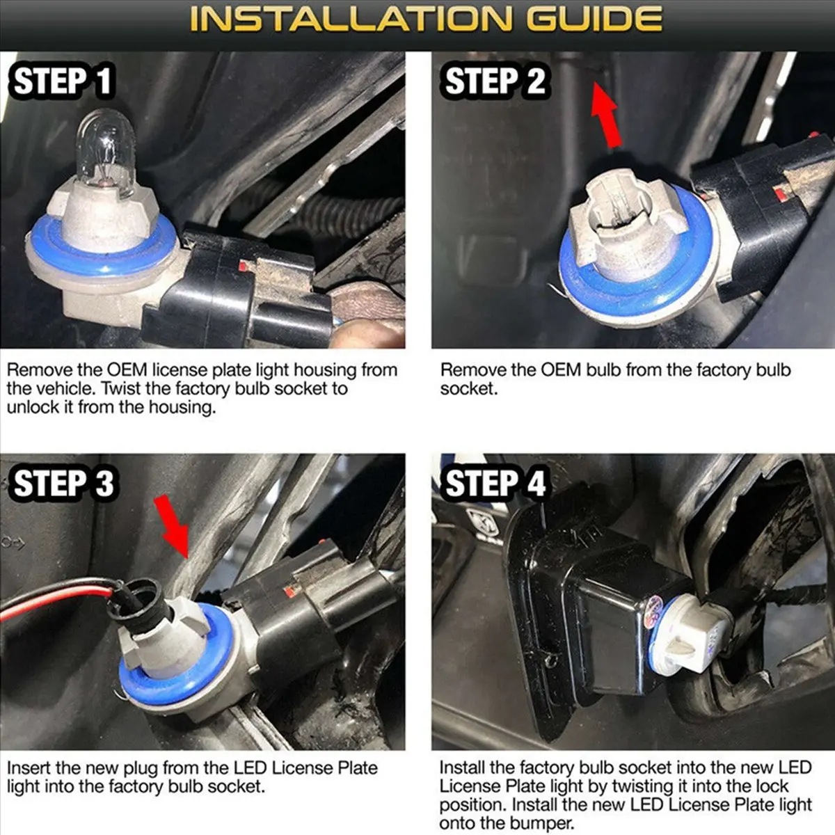 

НОВЫЕ 4x дымчатые задние фонари номерного знака автомобиля, светодиодные фонари номерного знака для Dodge Ram 1500 2500 3500 2003-2018
