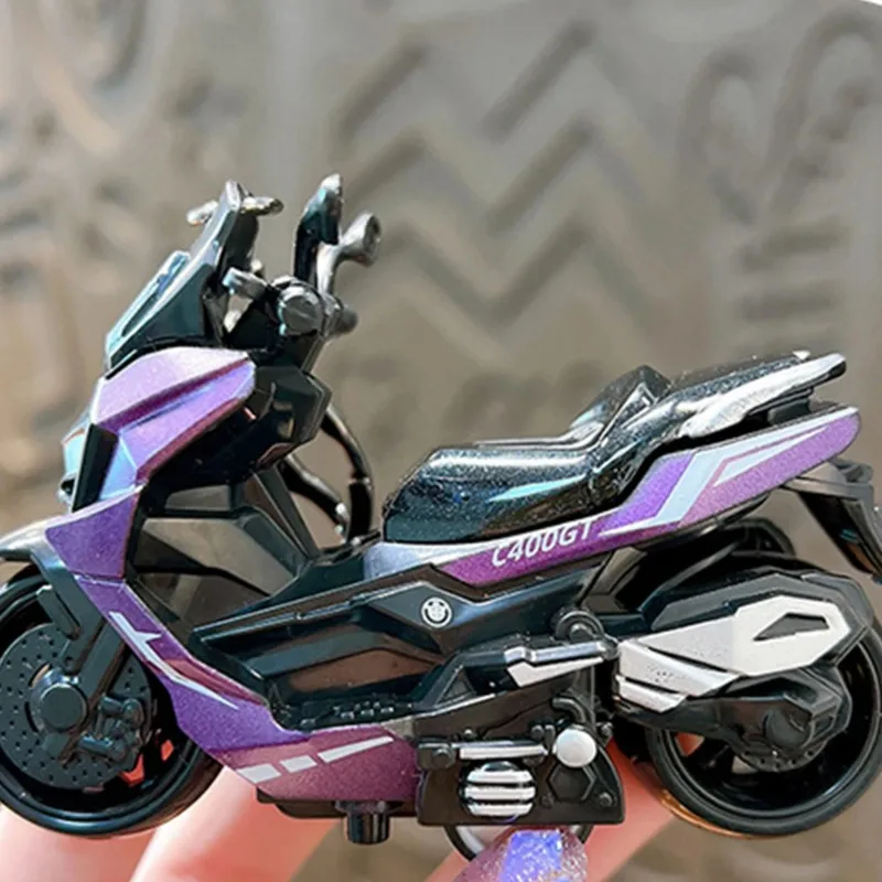 Car Fashion Creative Alloy Neutral Motorcycle Keychain Cute Simulation Toy Car Model Keychains Pendant Gift Keychain Accessories