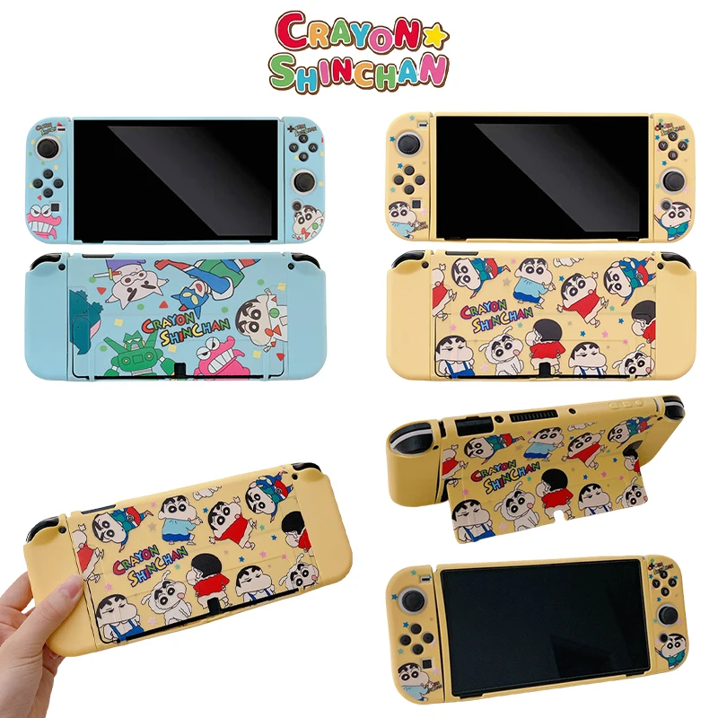 Crayon Shin-chan Cartoon Switch Case for Nintendo Switch Ns Oled Anime Protective Soft Cover Joy-Con Controller Accessories Gift