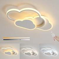 Ceiling Light,32w Creative LED Ceiling Lamp with Dimmable Remote Control 3000-6500k 2800lm,Cartoon Lighting for Living Room
