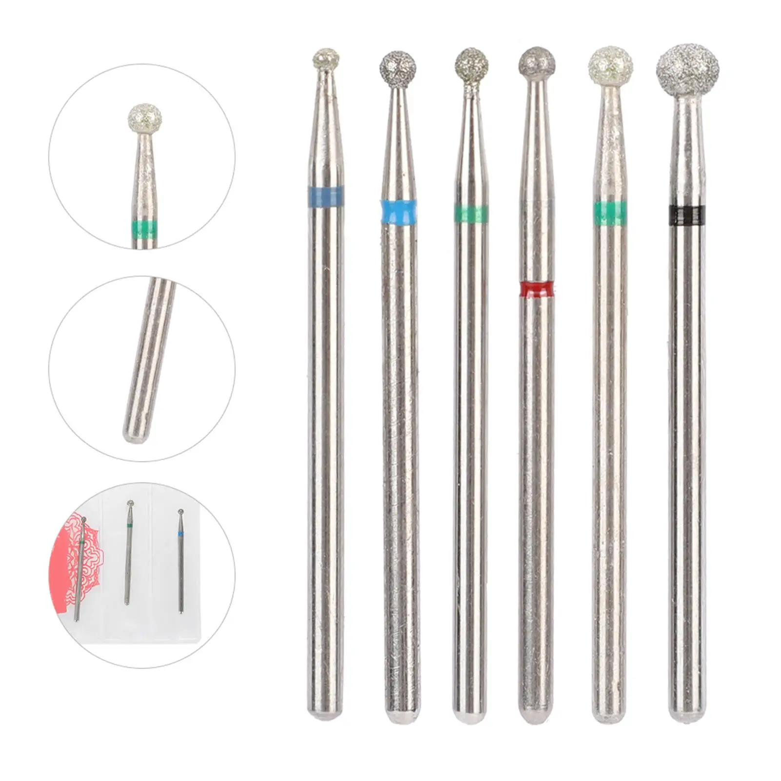 مجموعة قطع البشرة مكونة من 6 قطع من الفولاذ المقاوم للصدأ لأدوات مانيكير لإزالة طلاء الجل