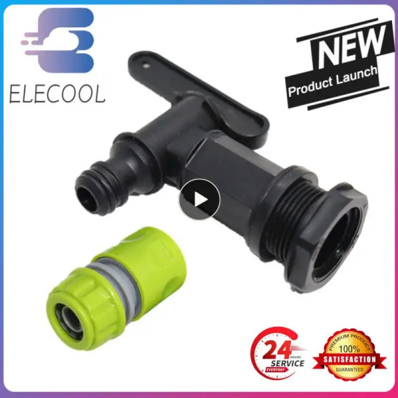 IBC Faucet Ton Barrel Valve S60 Center Transfer Cover Turn 6 Minutes 3/4 Black Pacifier Faucet