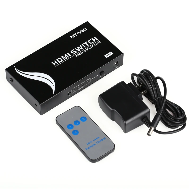 MT-ViKI HD4-2 4 In 2 Out 4 Input 2 Output HDMI Switch Splitter