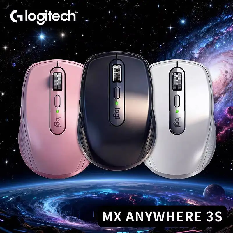 

Компактная мышь Logitech MX Anywhere 3S, эргономичный дизайн, перезаряжаемая, с быстрым прокруткой для портативных ПК Mac