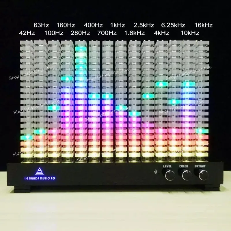 Creative Professional 14-Segment Spectrum Analyzer, Level Indicator, Music Spectrum LED Acrylic Light Column VU Meter