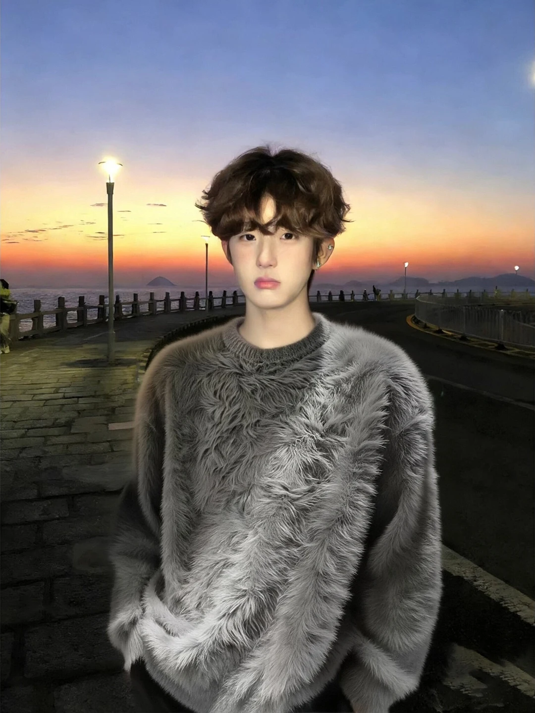 

Мужской свитер из норки, зимний, уютный, вязаный, мягкий, комфортный, свободного кроя, теплый, с длинными рукавами