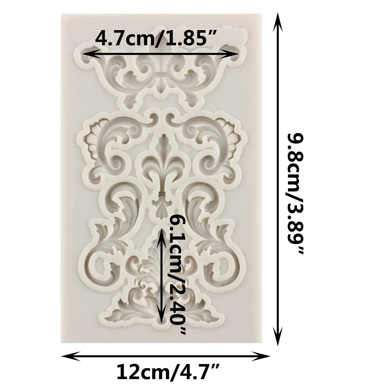 Lace Flower Vine Pattern Silicone Molds Lace Mat DIY Relief Fondant Cake Decorating Tools Cupcake Topper Candy Chocolate Moulds