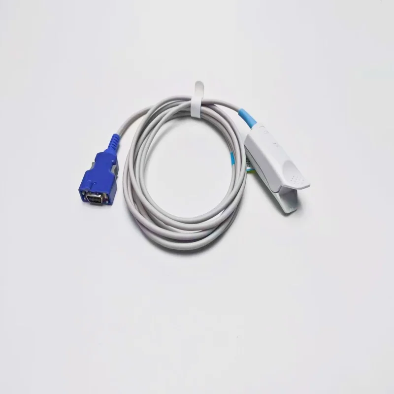Compatible For  Compatible DOC-10 + DS100A Adult Fingerclip Spo2 Sensor Pulse Oximetry Probe Oxygen Sensor  3M/9ft TPU