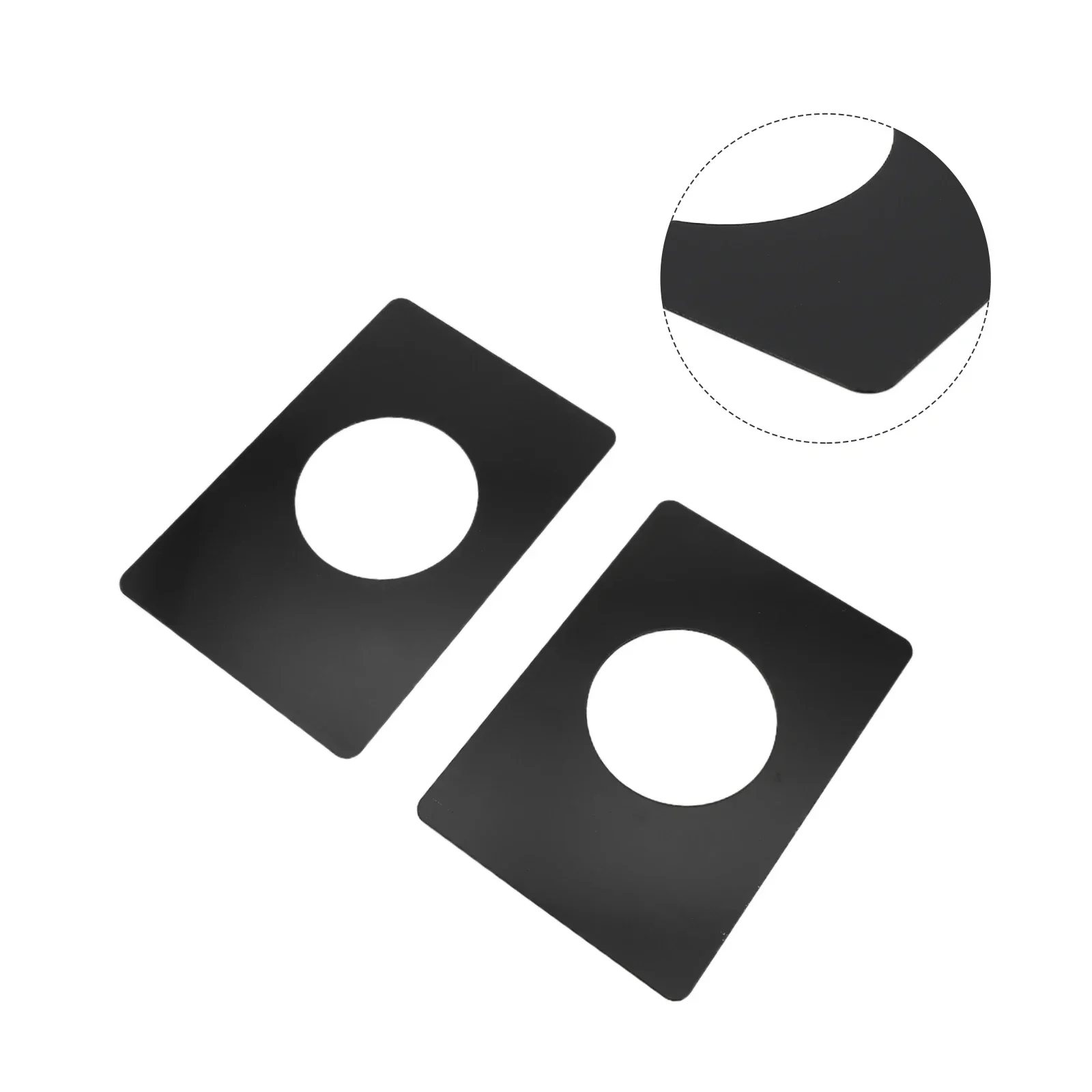 Piastra di bloccaggio a sfera con pomello per porta con catenaccio, piastra in acciaio inossidabile da 2 pezzi per rinforzare le porte, design con angoli arrotondati e lisci