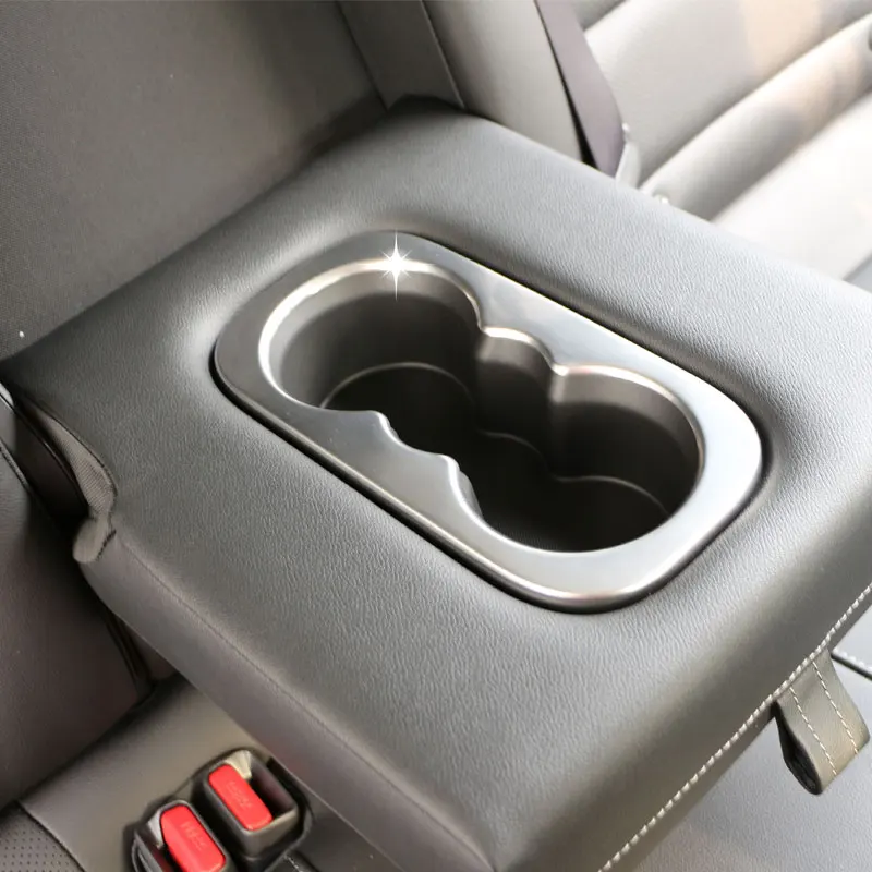 Car Rear Water Cup Holder Cover Trim Sticker for Renault Koleos 2017 2018 2019 2020 2021 Decoration Stickers Accessories
