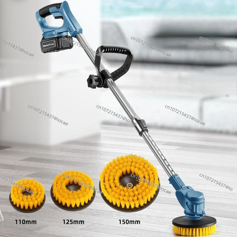 

Electric Hand-held Cordless Floor Cleaning Brush Multi-function Rotary Scrubber for Kitchens and Bathrooms