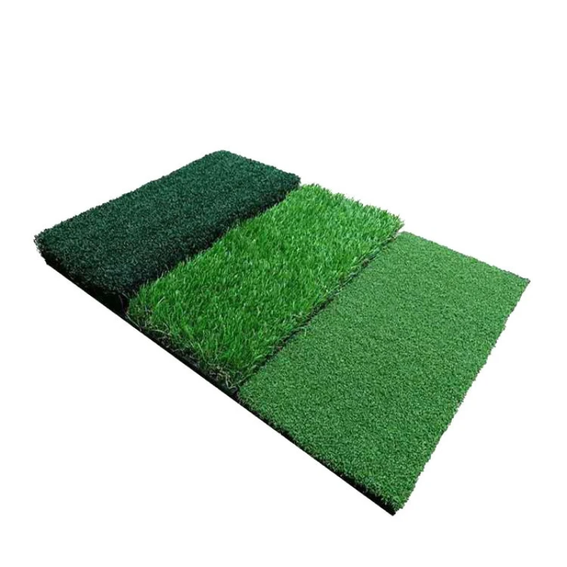 Three-in-one swing cutting rod pad golf three grass folding strike pad simulation turf