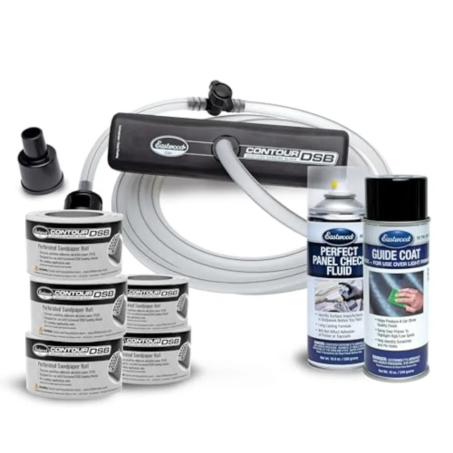 

Набор для беспыльной шлифовки кузова автомобиля Eastwood Elite Contour DSB: профессиональные шлифовальные блоки и ручной шлифовальный инструмент для кузовных работ