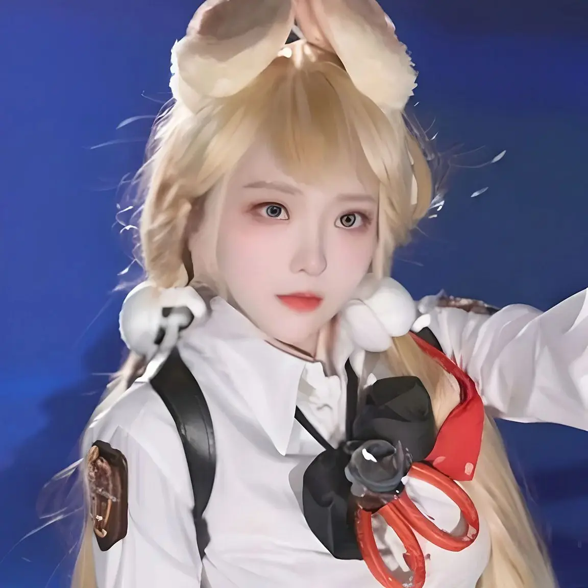 Game Zenless Zone Zero Alice Thymefield Cosplay Wig 80CM long cream yellow hair Synthetic Wig+Wig cap Party Halloween Wig