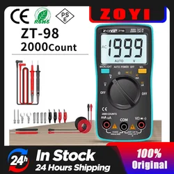 ZOYI Digital Multimeter Ammeter Voltmeter Resistance Frequency backlight Meter voltage Diode Frequency ZT98 ZT100 ZT101 ZT102
