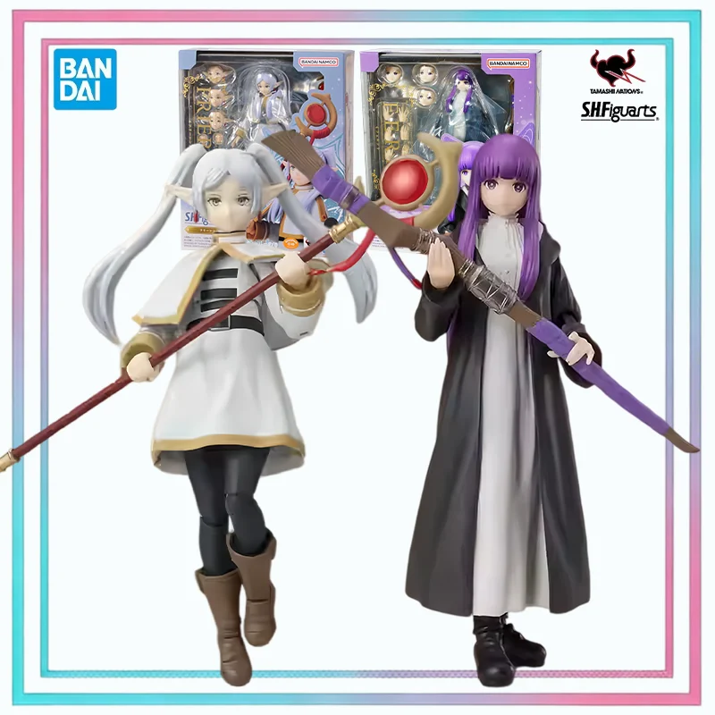 

Оригинальная фигурка Bandai SHF S.H.Figuarts Frieren Beyond Journey’s End: Фрирен и Ферн, подвижная аниме-фигурка, модель, подарок