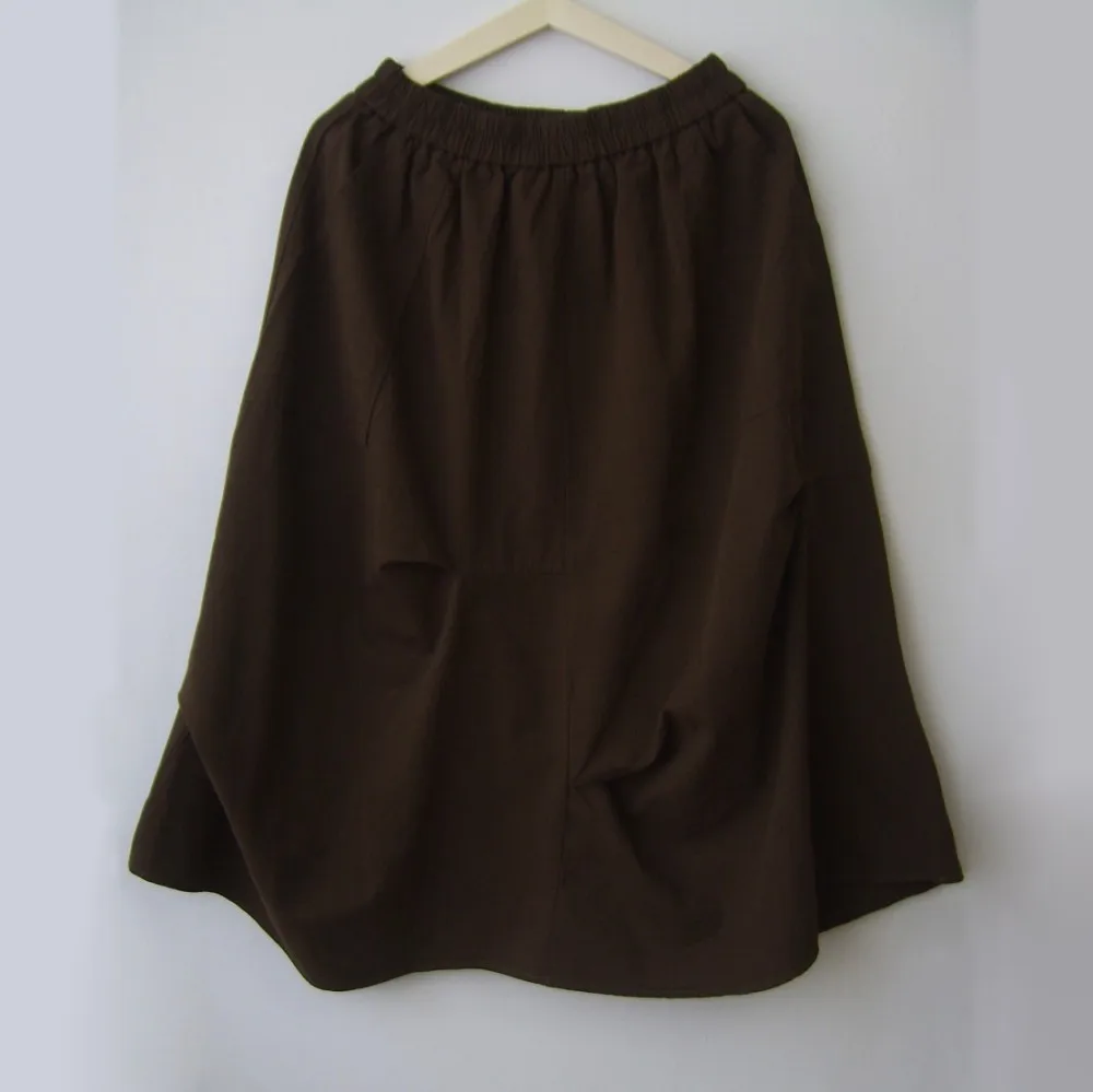

Summer New Pleated A-line Mid Skirt Causal Commuting Half Skirts for Women