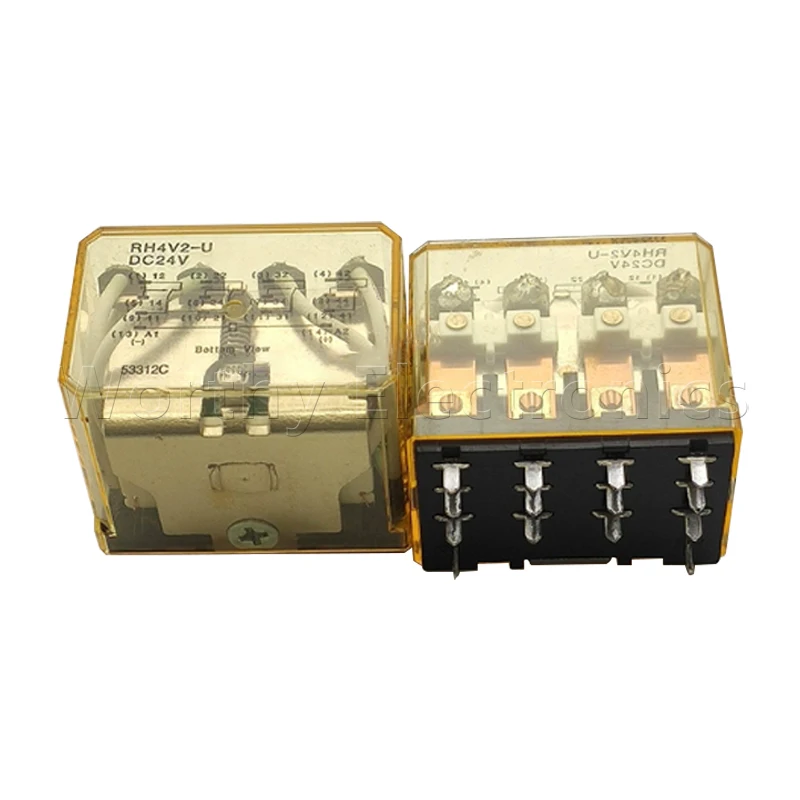 

Free shipping 10pcs/lot relay 24VDC 10A 14PIN RH4V2-U