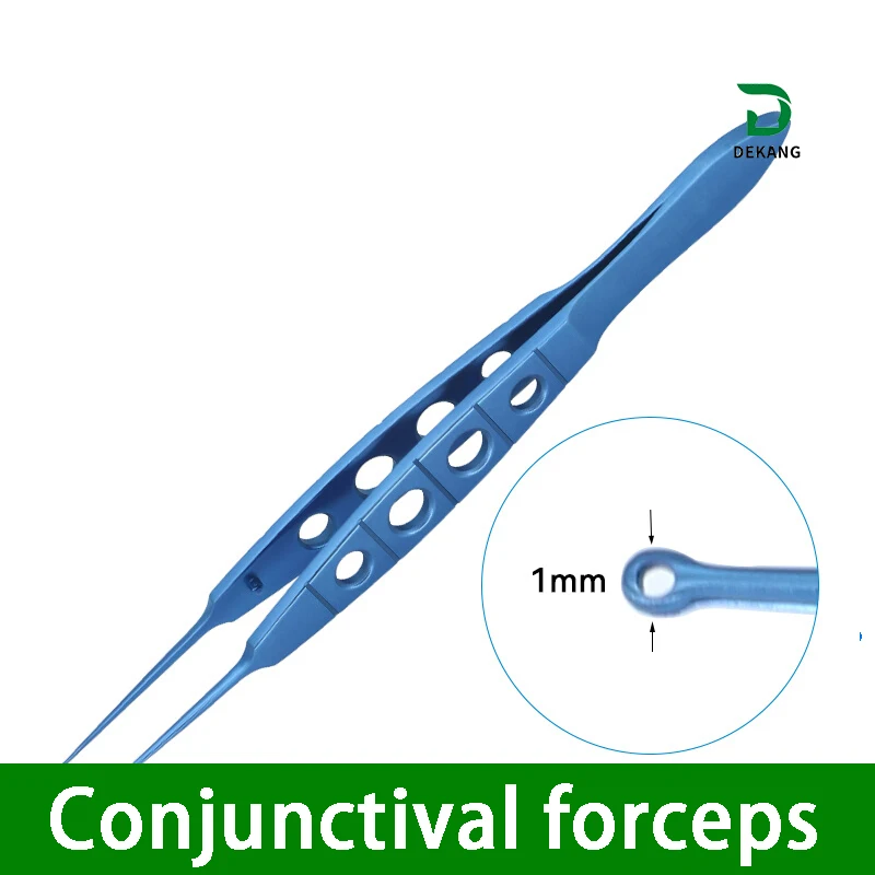 Straight Head Forceps para Oftálmico, Titanium Alloy Forceps, Tissue Forceps