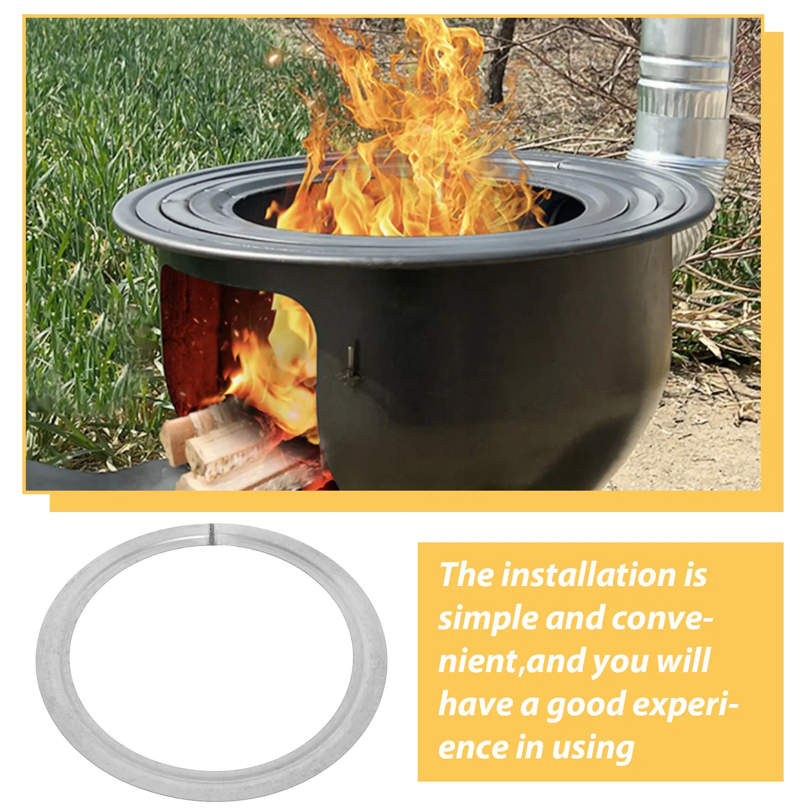 

Жаропрочное чугунное кольцо для дровяной печи: прочное, с простой установкой, износостойкое, сменное, аксессуар для дровяной печи