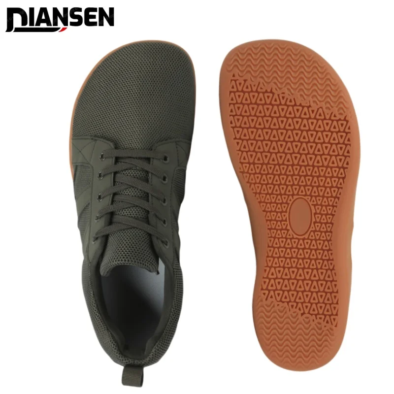 

Minimalist Barefoot Shoes Lightweight Wide Barefoot Sneakers Non-Slip Casual Walking Shoes Mesh Slip On Shoes for Men Outdoor