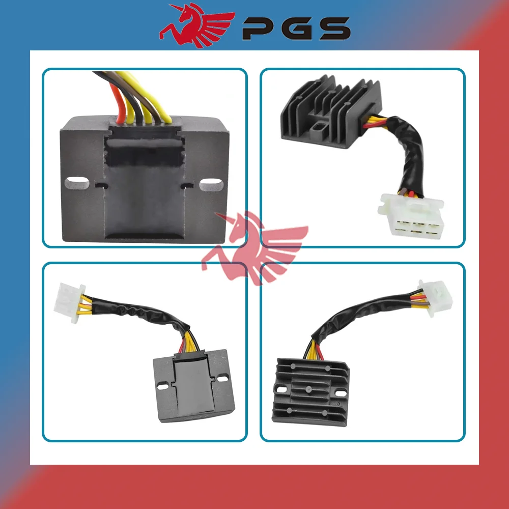 Regulador de voltaje PGS para motocicleta, rectificador para Kawasaki ZR550, ZR400, Zephyr, XER-5, ER500, ZR550, GT750, KLE400, KLE500, 21066-1098, 12V