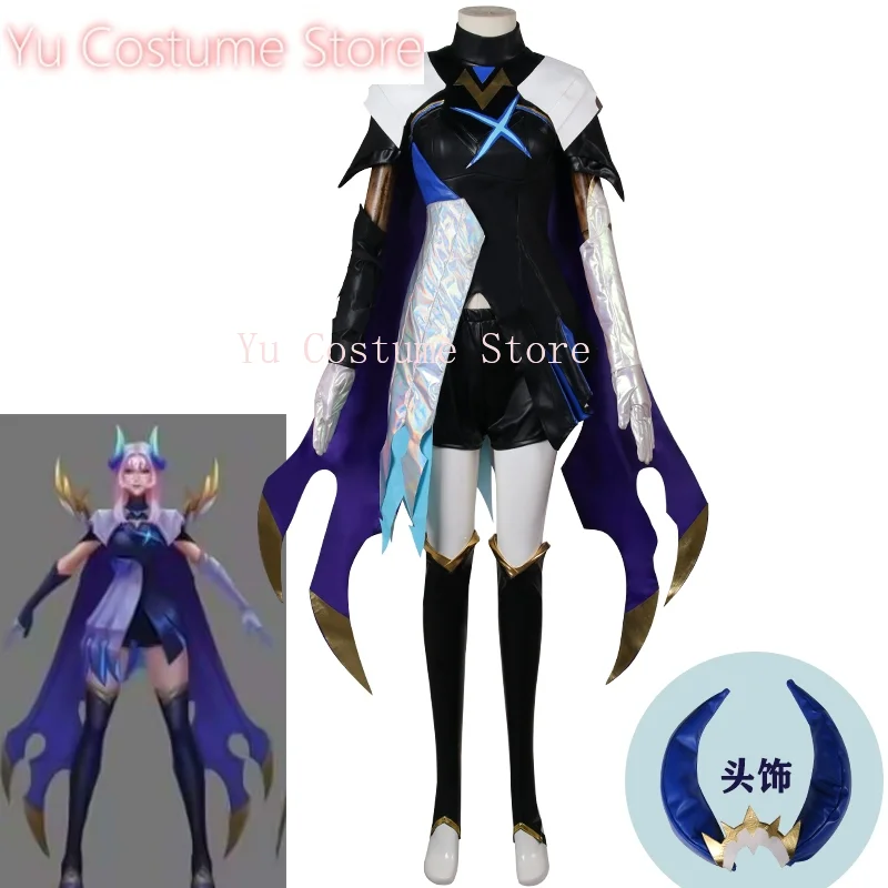 Yu Costume Lol Ashe Women Cosplay Costume Cos Game Anime Party Uniform Hallowen Play Role Clothes Clothing New Full Set