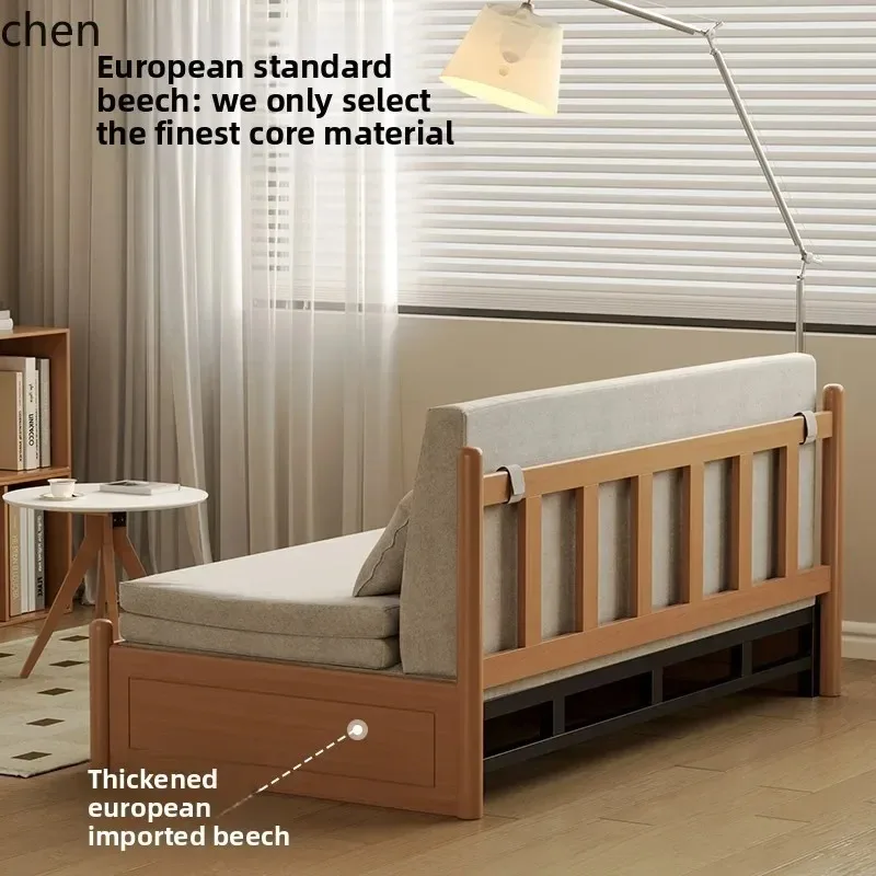 All Solid Wood Sofa Bed Convenient Push-Pull Dual-Use Sofa Combination N10