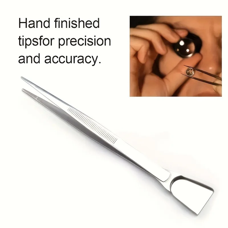 Handy Tweezer With Scoop, Pointed Tips Beading Tweezers Tool, Craft Jewelry Tweezers For Seed Beads Jewelry Making