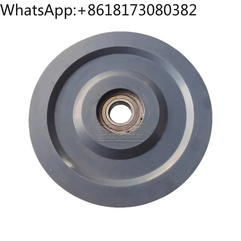 Tower crane accessories nylon pulley U-groove wheel 330/360/400 * 80/90/110 lifting steel wire nylon wheel