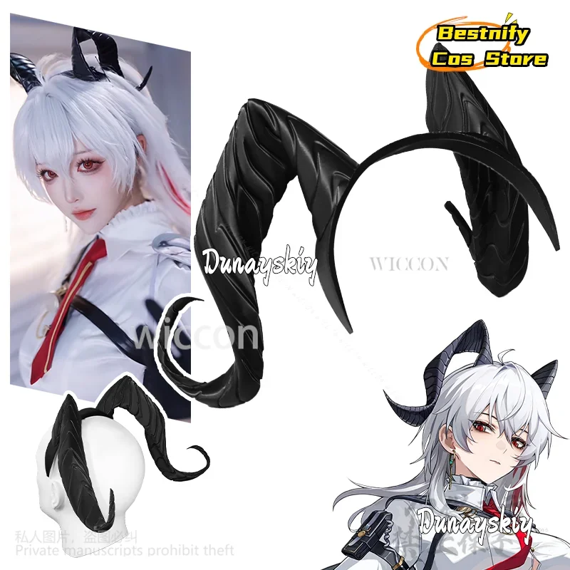 

КосплейZani Game Wuthering Waves Косплей Аниме Костюм 3D Полилактическая кислота Сексуальная повязка на голову дьявола Реквизит Моделирование овечьего рога Костюмы