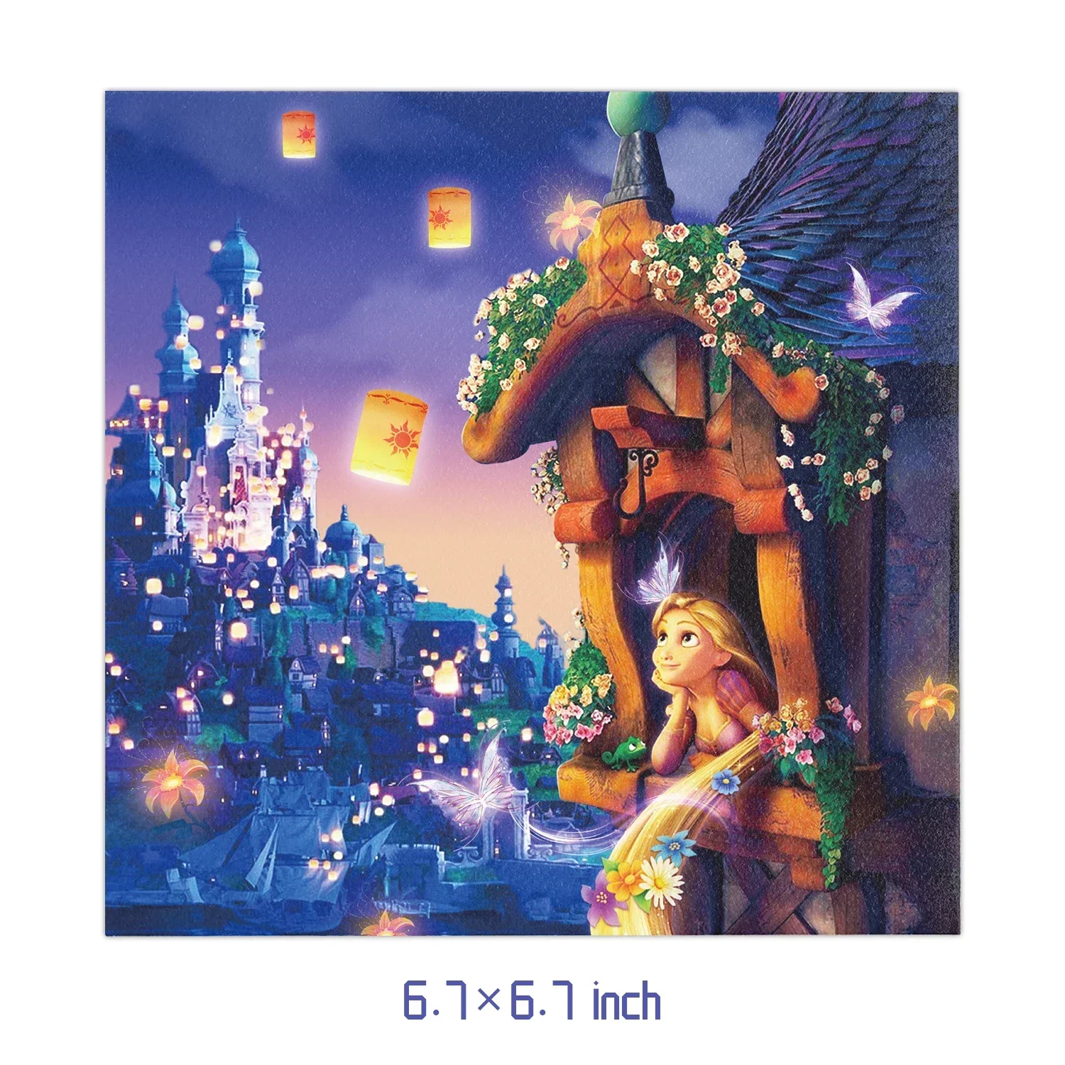 Animated Film Tangled Rapunzel Theme Party Supplies Tableware Cup Plate Napkin Flag Baby Shower Balloons Birthday Party Decor