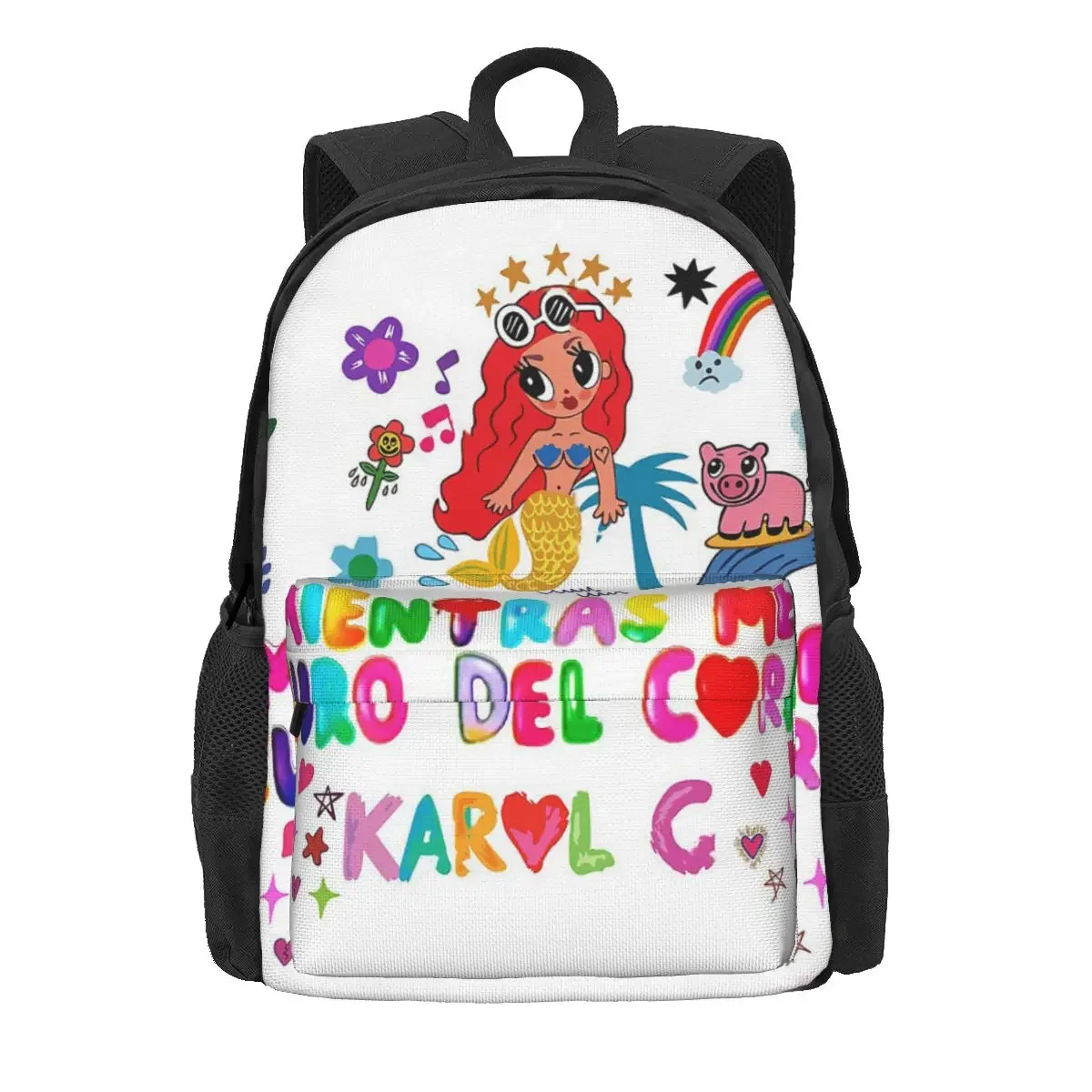 Karol G Manana Sera Bonito Mochilas para Meninos e Meninas, Bolsas Escolares para Estudantes, Mochila Infantil dos Desenhos Animados, Bolsa de Ombro de Viagem