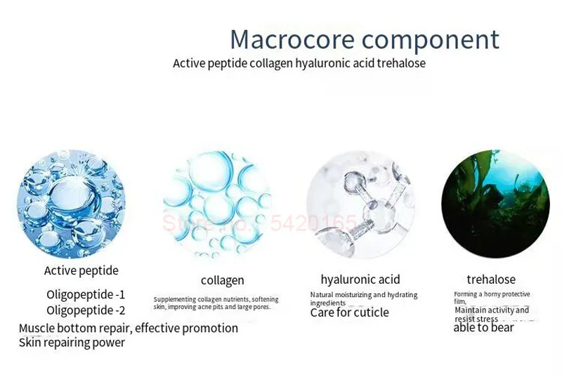 80000UIEGF Lyophilized Epidermal Growth Factor  Oligopeptide  Powder Serum Acne Pimples Scars Wrinkles Treatment Skin Care