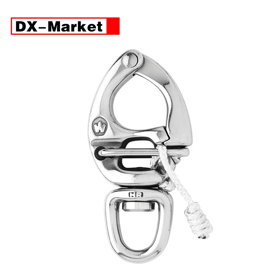 France Wichard Quick Release Snap Shackle Swivel Eye 70mm,Forged Stainless Steel Marine Hardware,J021