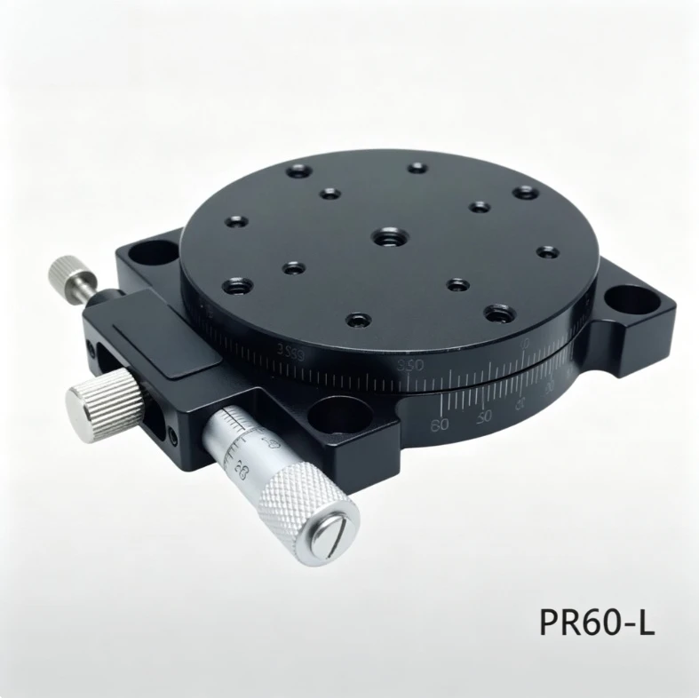 PR60-L PR40-L Manual Rotation Stage 360 Degree Turntable Precision Rotary Table Indexing Plate Positioning Platform