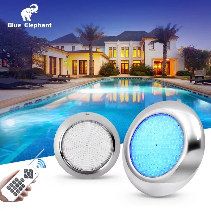 12V Ac Stainless Steel Resin Filled Ip68 Waterproof Rgb Underwater Swim Led Pool Light With High Quality