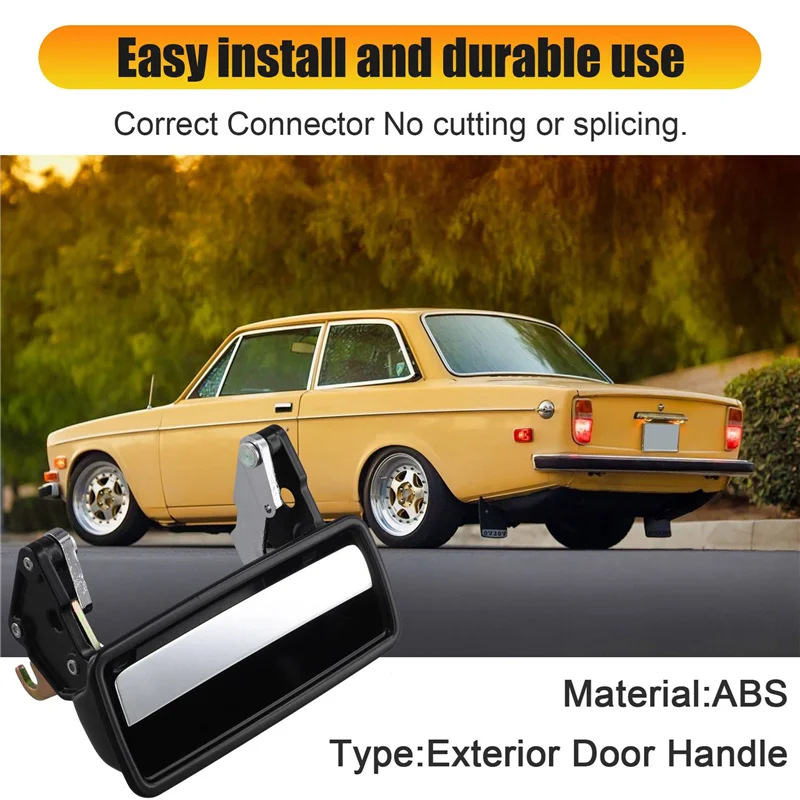 

2X For Volvo 142 164 240 245 260 262 Front Rear Outside Exterior Door Handle 1202431,83430431 Right