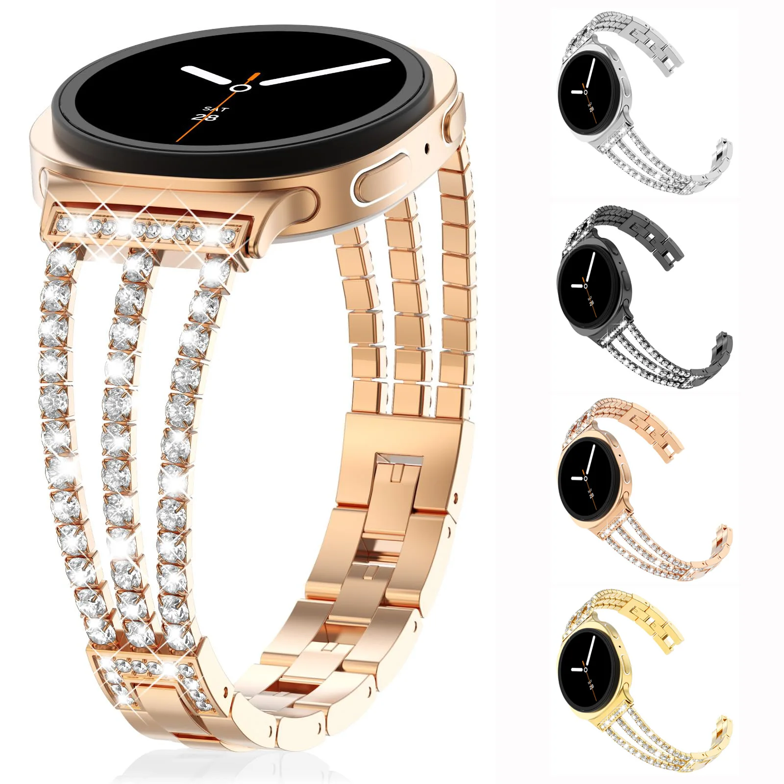 

For Samsung Watch SAM Galaxy watch8 Crystal Chain Bracelet Fashion Strap 2026 New Coming Waistbands