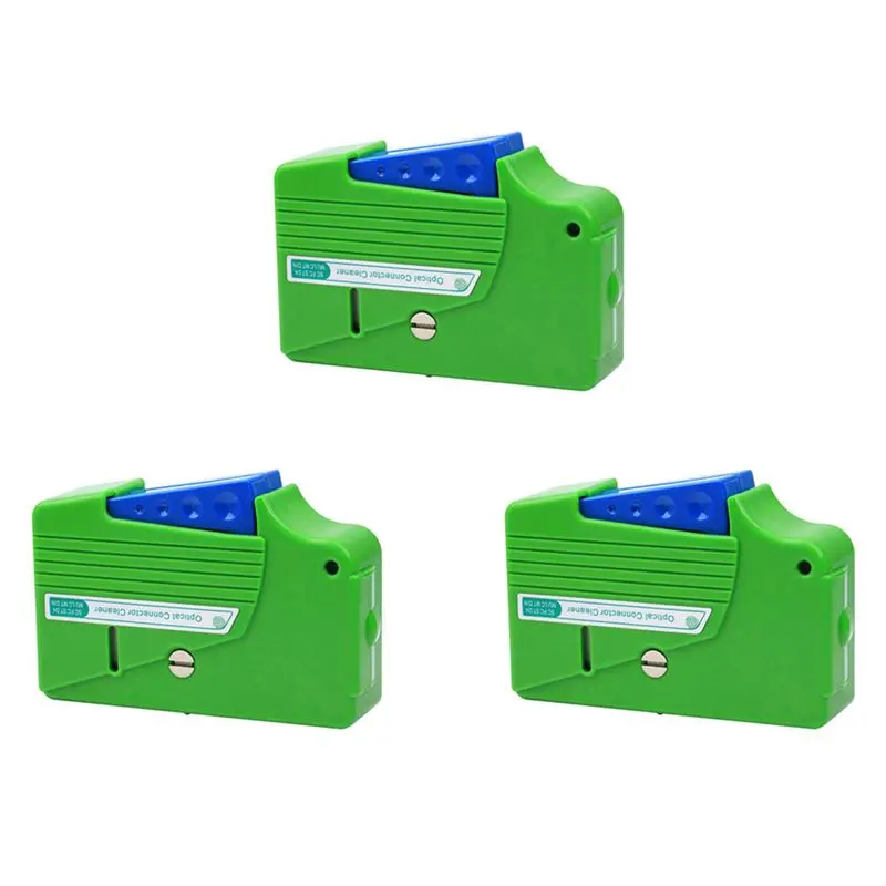 3X Optical Fiber Connector Cleaner KCC-55 Fiber Conector Cleaning Box Cassette 500X Cassette Cleaner