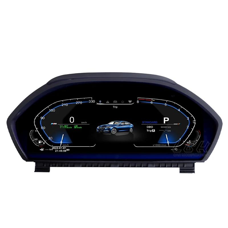 

12.3'' LCD Digitale Dashboard Panel Fit For 3/4 Series F30/F31 GT-F34 F32/F33/F36 Cockpits Cluster Instrument Snelheidsmeter