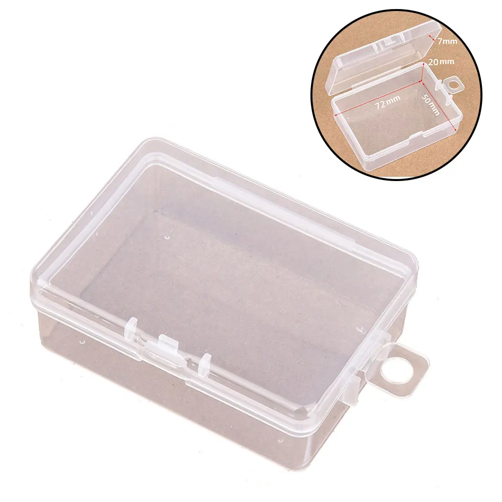 Tool Box Storage Box Transparent Containers 1pc Component Organizer PP Plastic Storage Box Rectangle Screw Holder Case